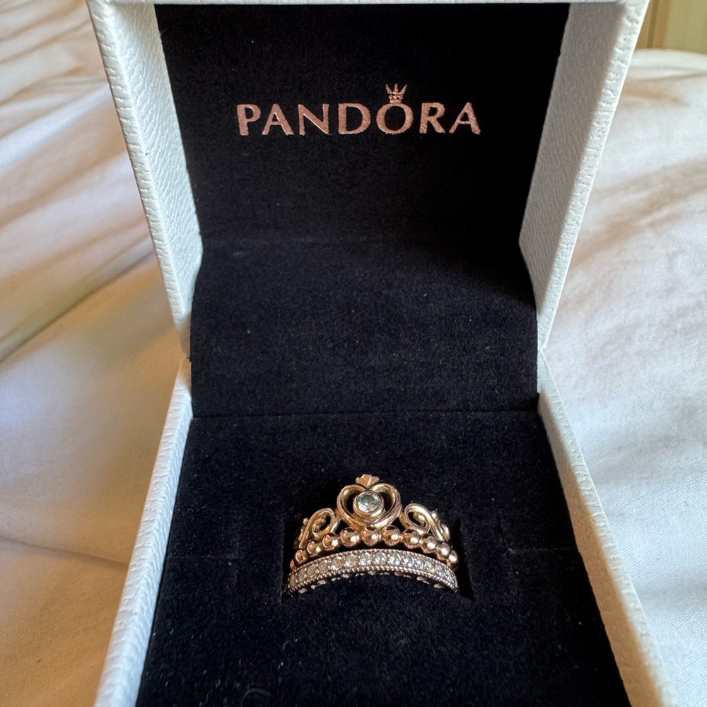 Pandora Rose Gold Ring Set